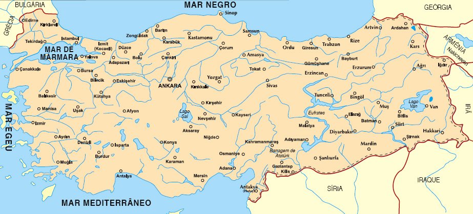Turquia-Mapa